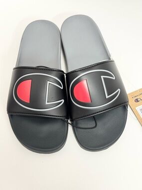 (NEW) Champion SLIDE - IPO Split Black/Multi - Men size 8, 12
